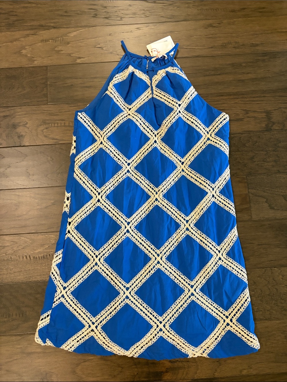 New With Tags Skies are Blue Cotton Lattice Dress Sz S - Picture 3 of 11